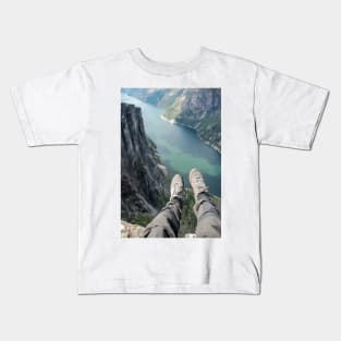 Above the fjord Kids T-Shirt